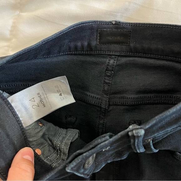 MOTHER Women's Flare Jeans in Dark Blue - Picture 12 of 14